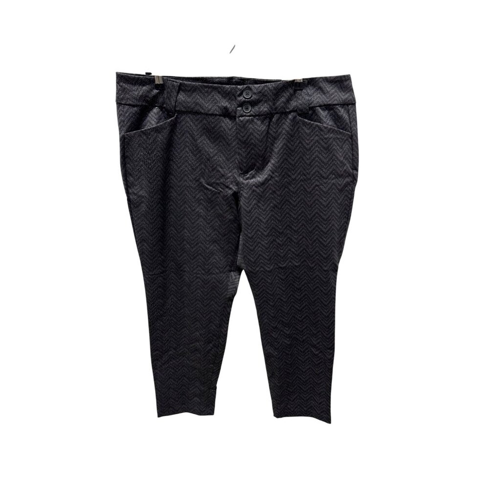 Torrid Gray Chevron Pointe Ankle Skinny Pant Women Size 20